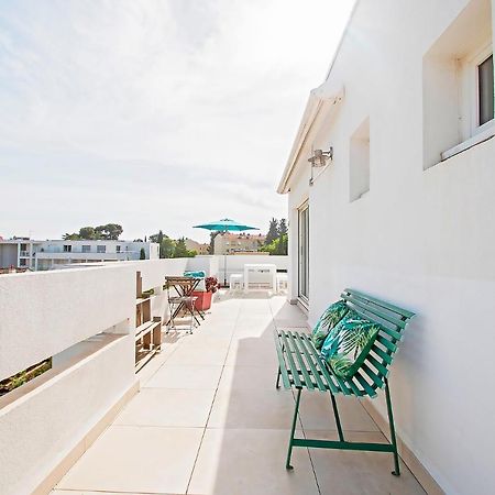 Ferienwohnung Duplex Toit Terrasse Vue Panoramique Montpellier Exterior foto